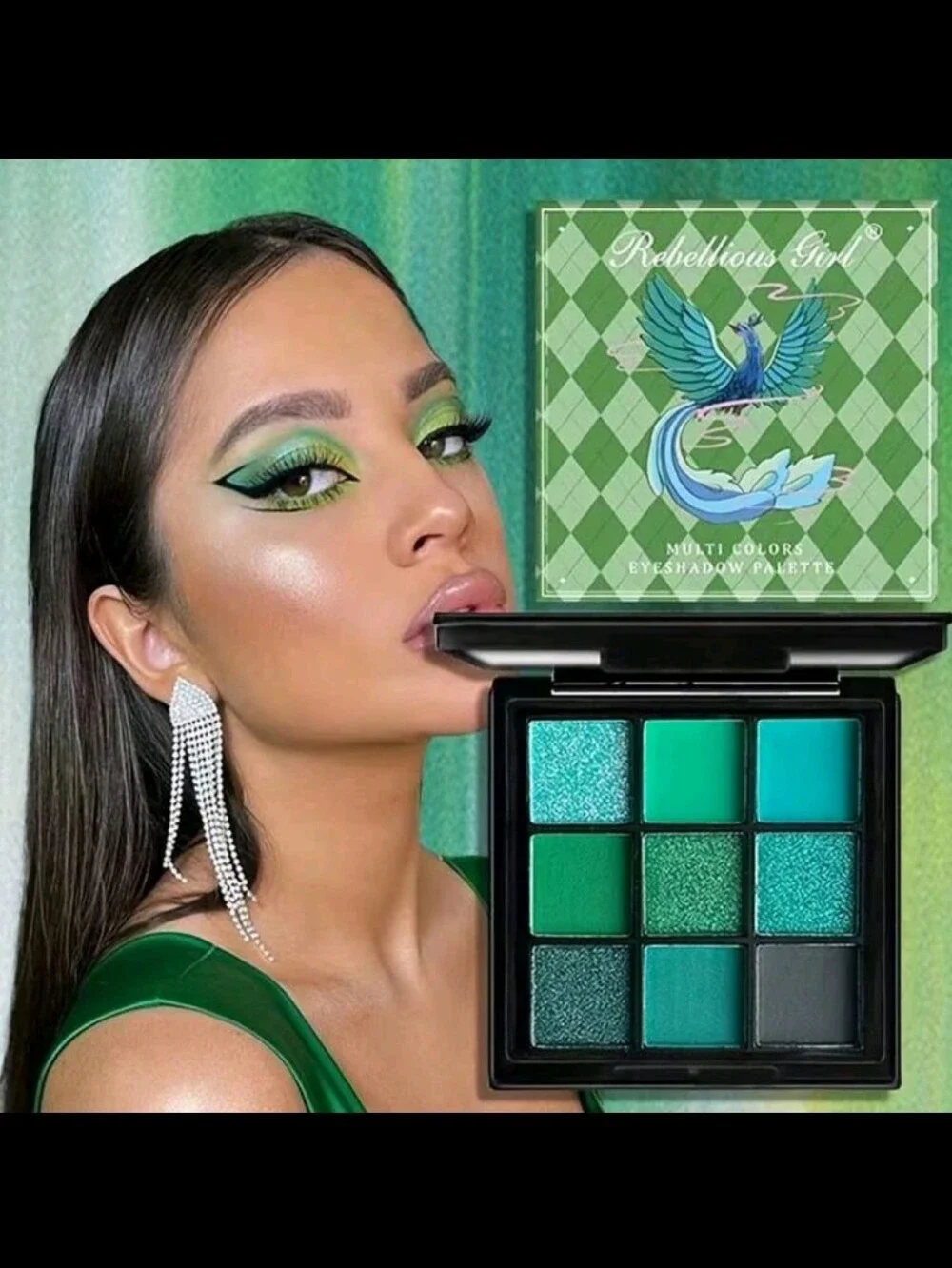 Green Eyeshadow Palette – Vibrant Green Tones